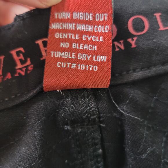 Liverpool Size 8/29 Madonna Legging Faux Leather Side-Stripe Stretchy Mid-Rise - Picture 8 of 9